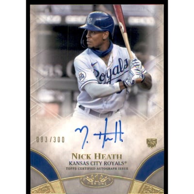 2021 Topps Tier One Break Out Autographs #BOANH Nick Heath/300