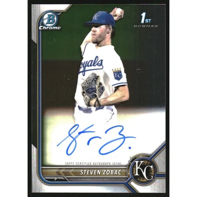 2022 Bowman Chrome Draft Autographs #CDASZ Steven Zobac