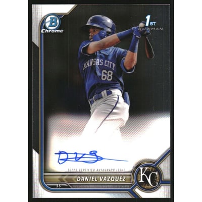 2022 Bowman Chrome Prospect Autographs #CPADVZ Daniel Vazquez