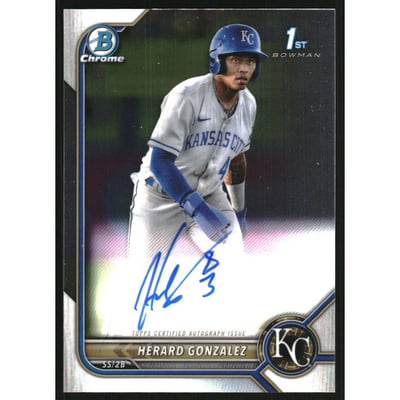 2022 Bowman Chrome Prospect Autographs #CPAHG Herard Gonzalez