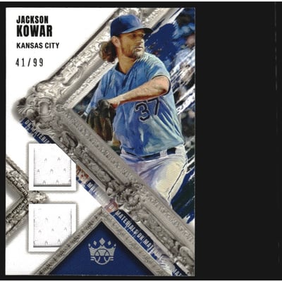 2022 Diamond Kings DK Materials Holo Silver #47 Jackson Kowar