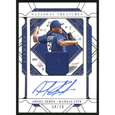 2022 Panini National Treasures Diamond Autographs #47 Angel Zerpa/99