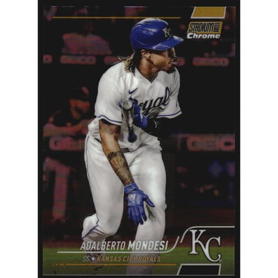 2022 Stadium Club Chrome Gold Refractors #142 Adalberto Mondesi