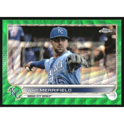 2022 Topps Chrome Green Wave Refractors #154 Whit Merrifield