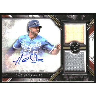 2022 Topps Museum Collection Signature Swatches Dual Relic Autographs #SWDRAHD Hunter Dozier/399