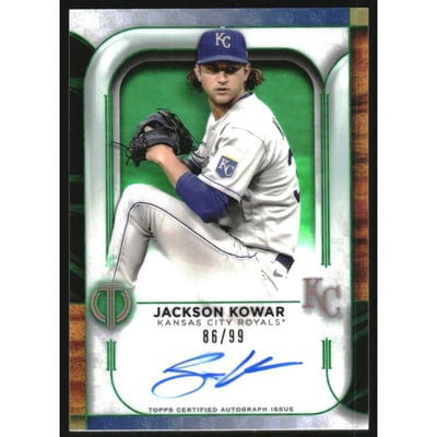 2022 Topps Tribute Autographs Green #TAJK Jackson Kowar