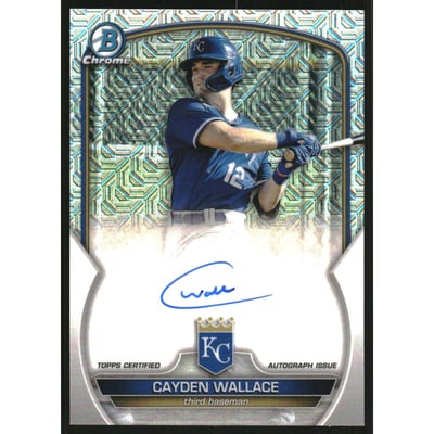 2023 Bowman Chrome Mega Box Autographs #BMACW Cayden Wallace