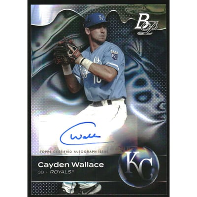 2023 Bowman Platinum Top Prospects Autographs #TOP84 Cayden Wallace
