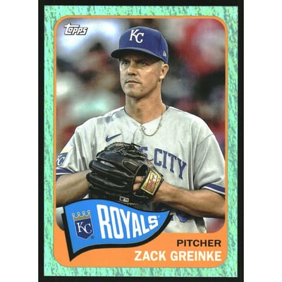 2023 Topps Archives Aqua Sparkle #148 Zack Greinke