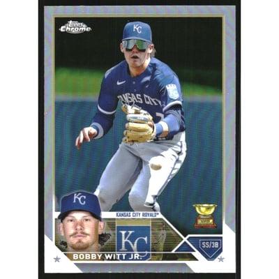 2023 Topps Chrome Refractors #176 Bobby Witt Jr.