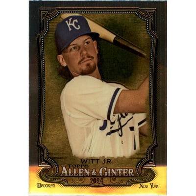 2024 Topps Allen and Ginter Chrome #100 Bobby Witt Jr.