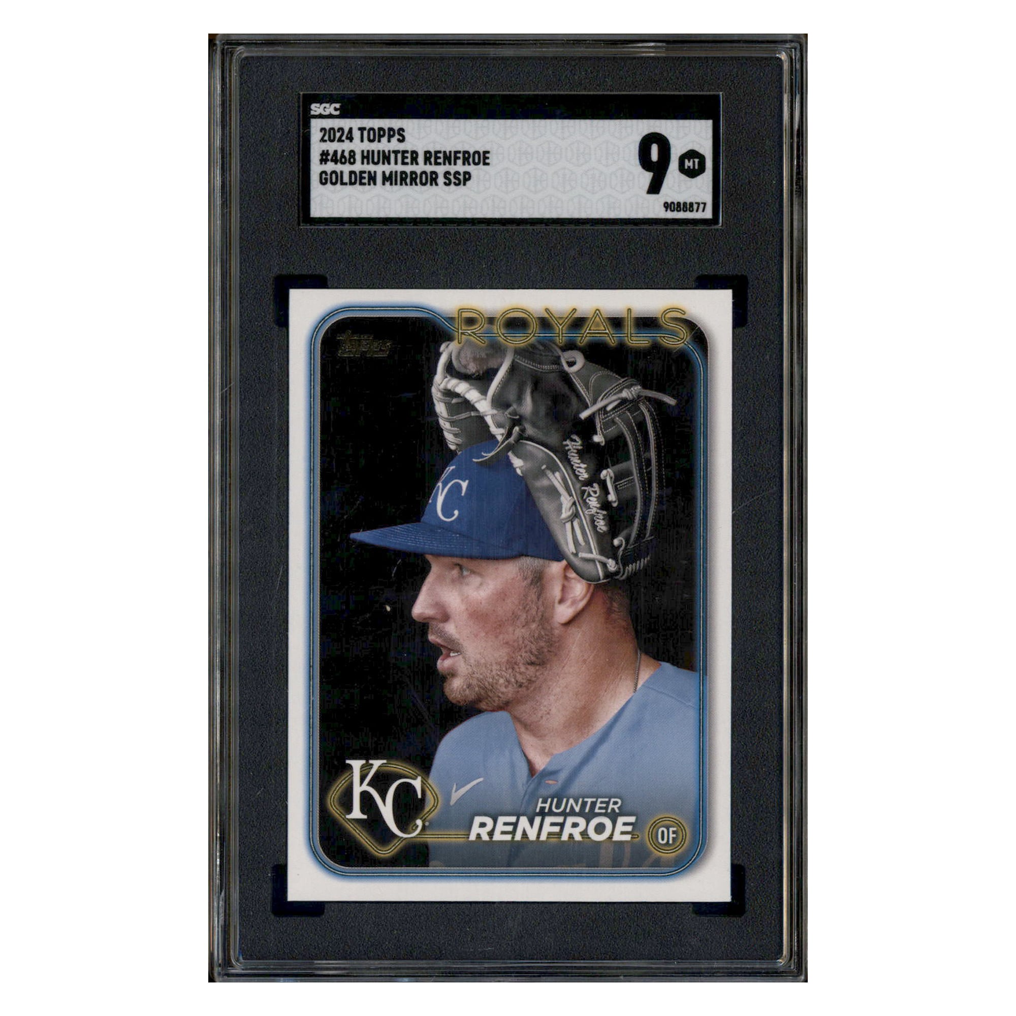 2024 Topps Golden Mirror SSP #468 Hunter Renfroe SGC 9