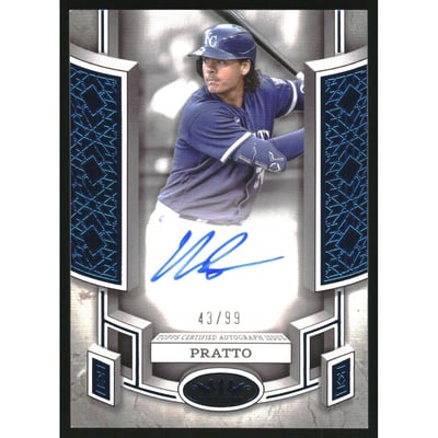 2024 Topps Tier One Break Out Autographs Blue Foil #BOANP Nick Pratto/99