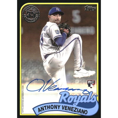 2024 Topps Update '89 Topps Autographs Black #89BA2AV Anthony Veneziano/199