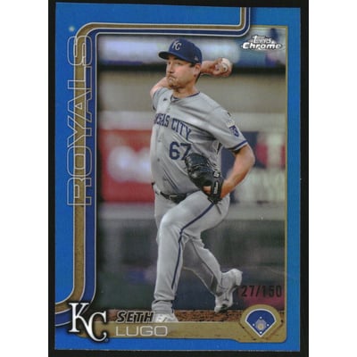 2025 Topps Chrome Blue Refractors #94 Seth Lugo