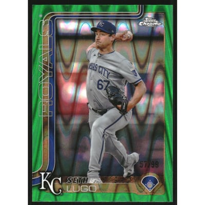 2025 Topps Chrome Green RayWave Refractors #94 Seth Lugo
