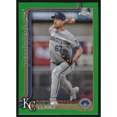 2025 Topps Chrome Green Refractors #94 Seth Lugo