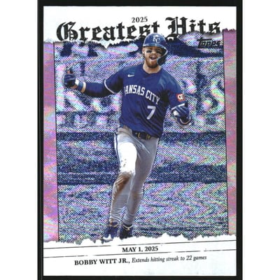 2026 Topps '25 Greatest Hits Pink Foil #GH18 Bobby Witt Jr.