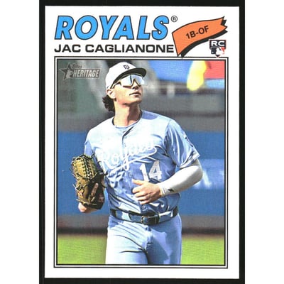 2026 Topps Heritage #136 Jac Caglianone RC