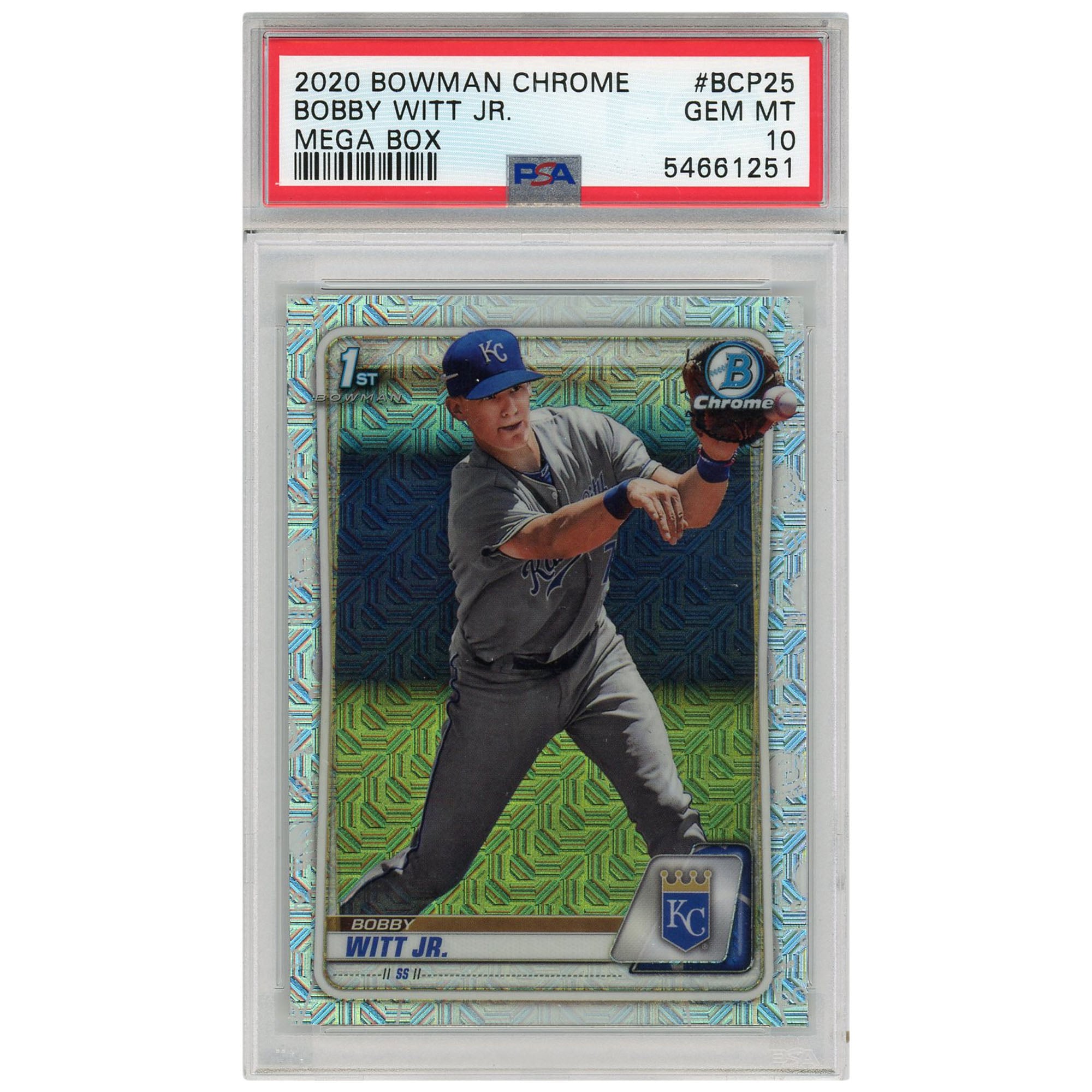 Kansas City Royals Bobby Witt Jr. 2020 Bowman Chrome Mega Box Mojo 