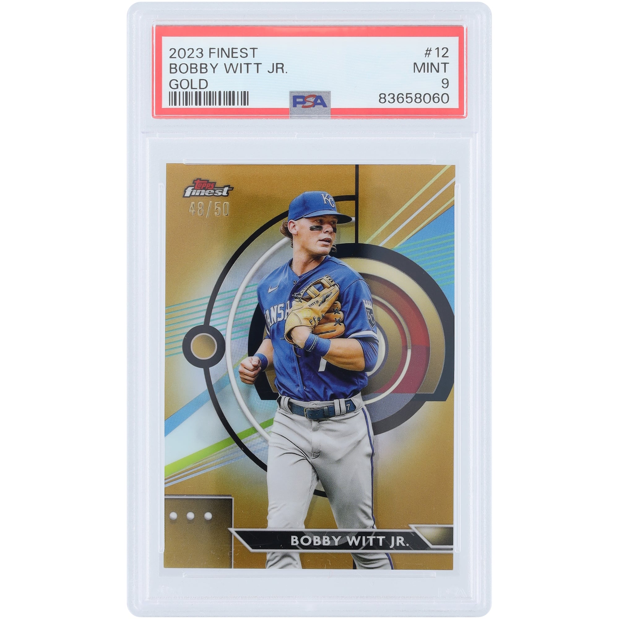 Bobby Witt Jr. Kansas City Royals 2023 Topps Finest Gold Refractor 