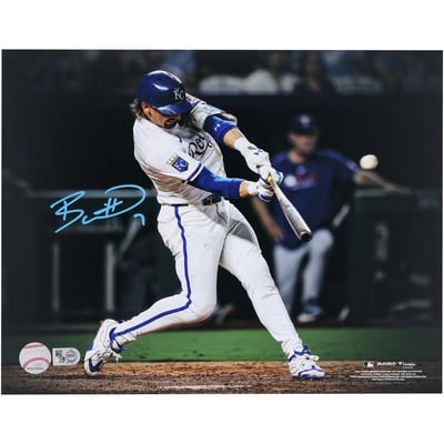 Bobby Witt Jr. Kansas City Royals Autographed Fanatics Authentic 11" x 14" Hitting Spotlight Photograph 