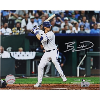 Bobby Witt Jr. Kansas City Royals Autographed Fanatics Authentic 8" x 10" White Jersey Batting Stance Photograph