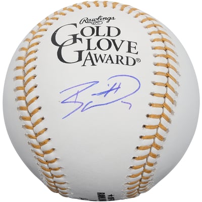Bobby Witt Jr. Kansas City Royals Autographed Fanatics Authentic Gold Glove Logo Baseball 