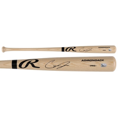 Carter Jensen Kansas City Royals Autographed Fanatics Authentic Black Rawlings Pro Bat 
