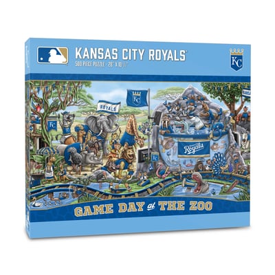 Kansas City Royals Fanpoint 10.5" x 28" Game Day at the Zoo 500-Piece Puzzle