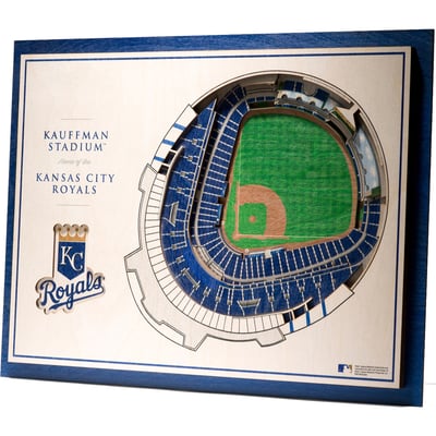 Kansas City Royals Fanpoint 17'' x 13'' 5-Layer 3D StadiumView Wall Art