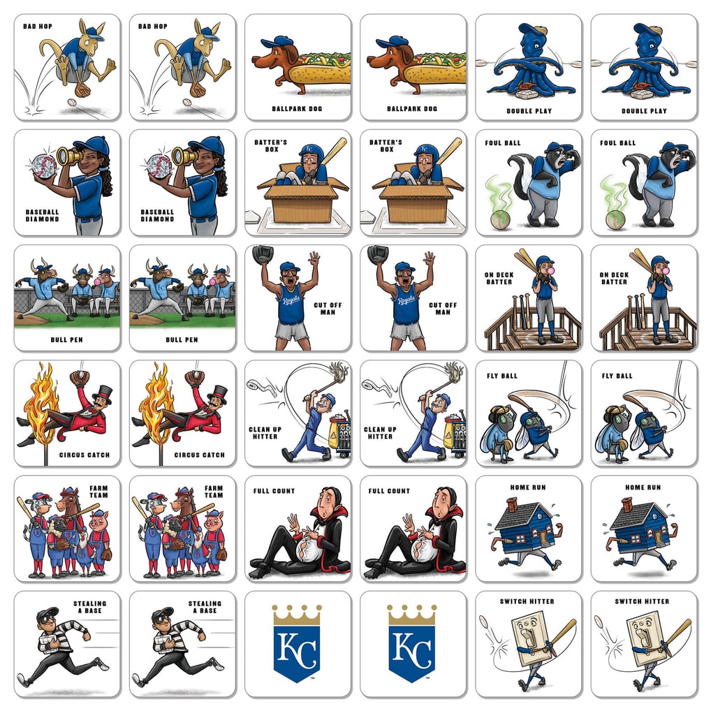 Fanpoint Kansas City Royals Licensed Memory Match Game