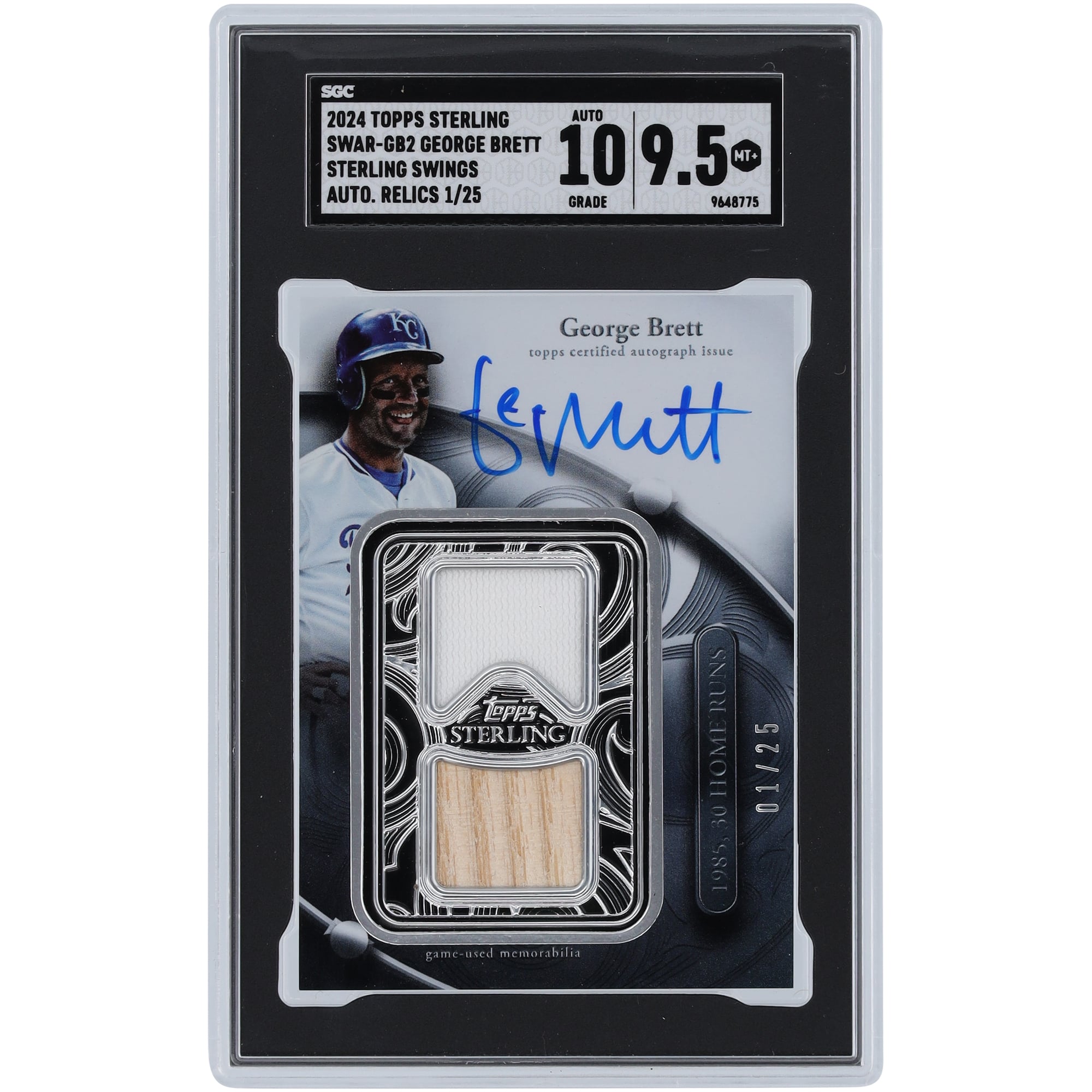 George Brett Kansas City Royals Autographed 2024 Topps Sterling 