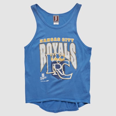 Kansas City Royals Jostens 1993 Tank - Blue - XS by Fanatics Real Vintage