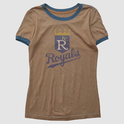 Kansas City Royals Nike 2010s T-shirt - Brown - S by Fanatics Real Vintage