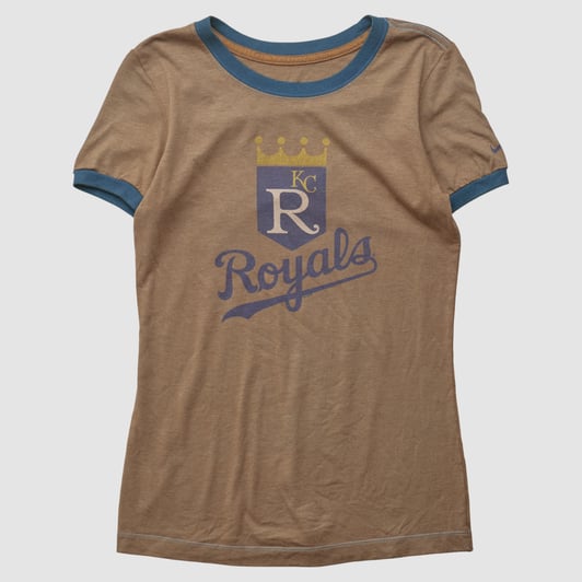 Kansas City Royals Nike 2010s T-shirt - Brown - S by Fanatics Real Vintage