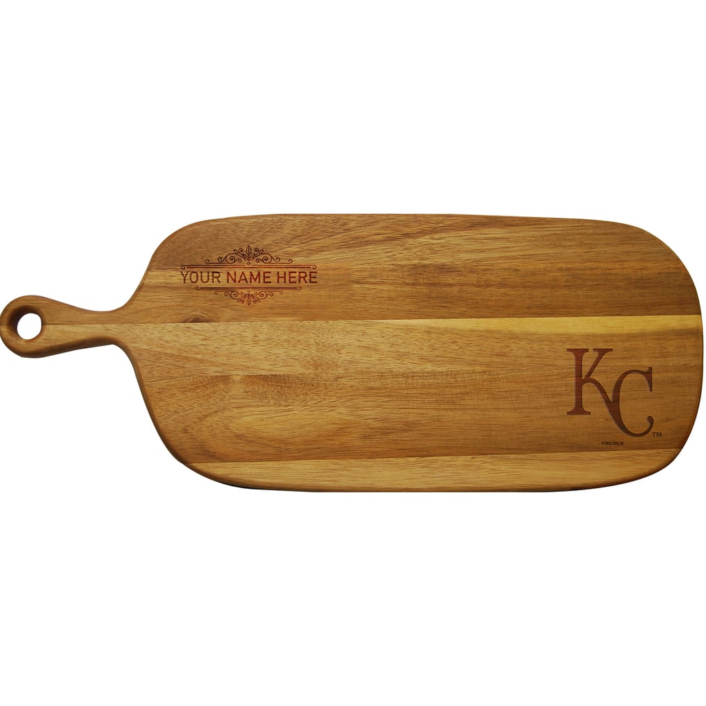 Kansas City Royals Personalized Acacia Paddle Serving Board