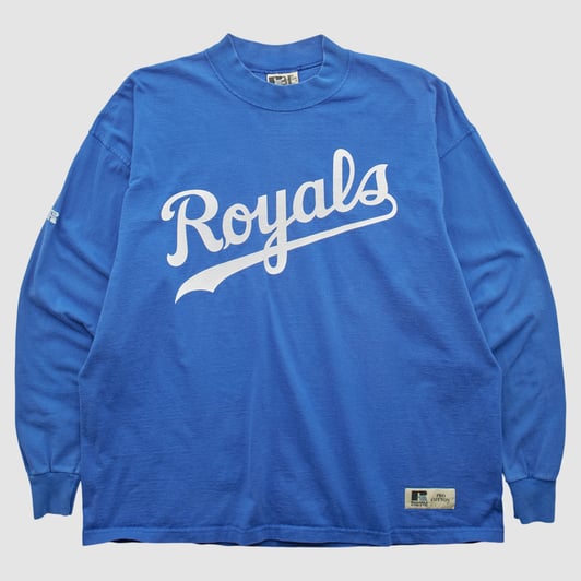 Kansas City Royals Russell 2000s Long Sleeve T-shirt - Blue - 2XL by Fanatics Real Vintage