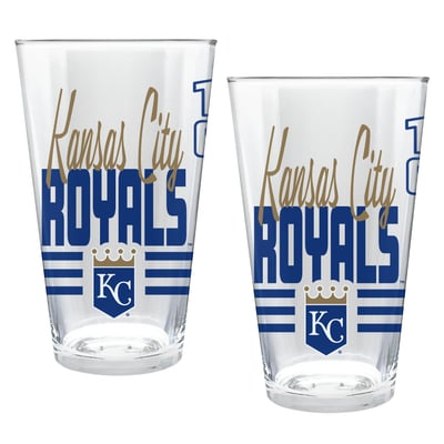 Kansas City Royals Two-Piece 16oz. Heritage Pint Glass Set