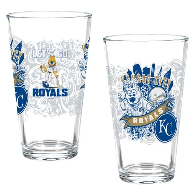 Kansas City Royals Two-Piece 16oz. Hometown Series Pint Glass Set