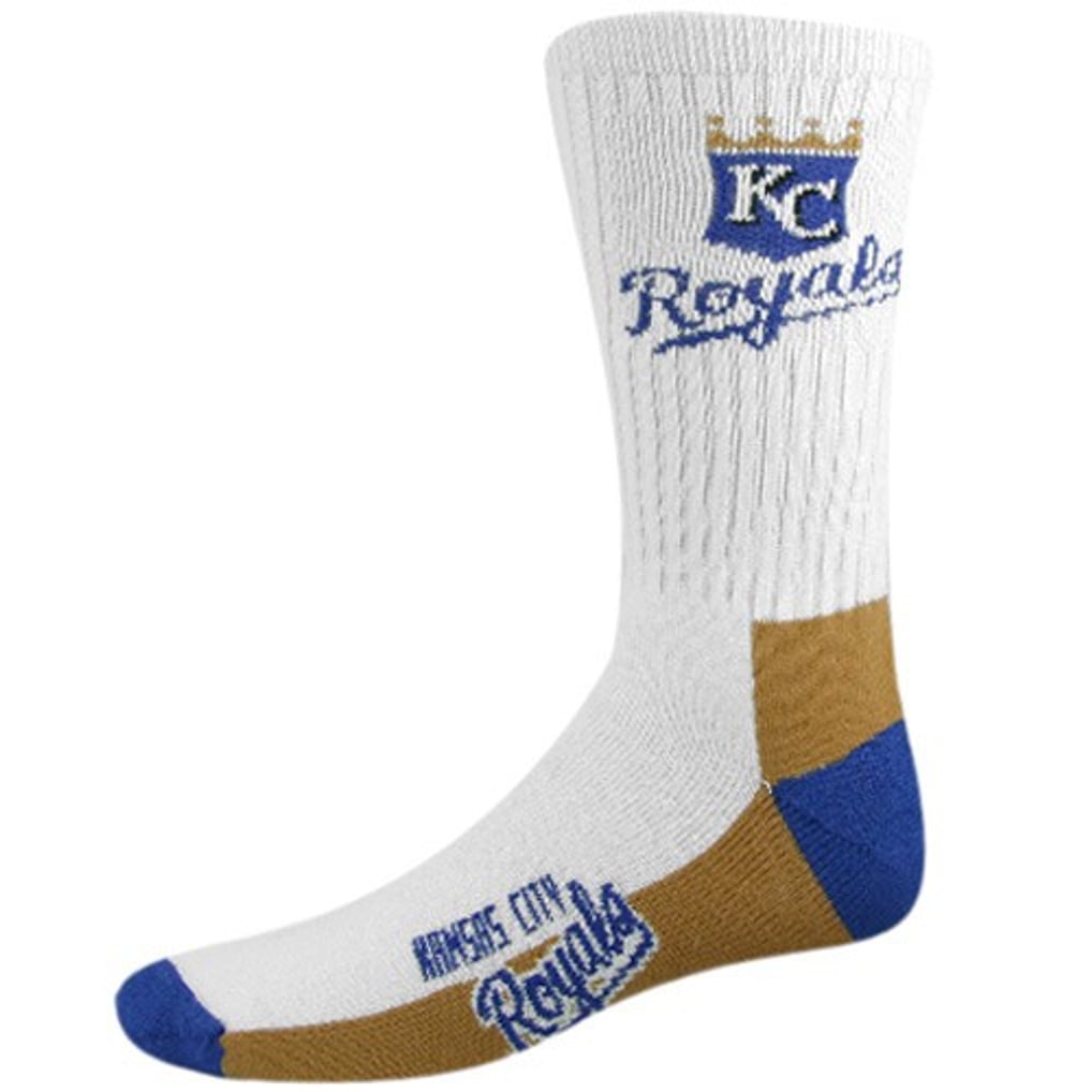 Kansas City Royals White Tri-Color Team Logo Tall Socks
