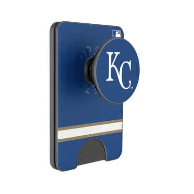 Kansas City Royals Keyscaper Stripe PopSockets Magnetic Wallet