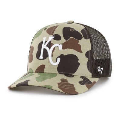 Kansas City Royals Carhartt x '47 Duck Adjustable Trucker Hat - Camo