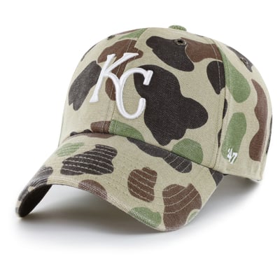 Kansas City Royals Carhartt x '47 Duck Clean Up Adjustable Hat - Camo