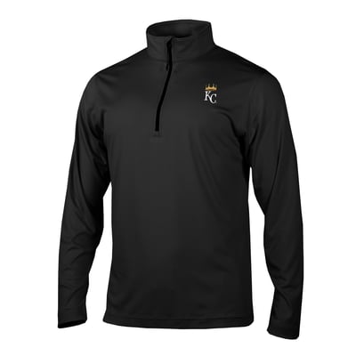 Kansas City Royals Columbia Fairway Break Quarter-Zip Pullover - Black