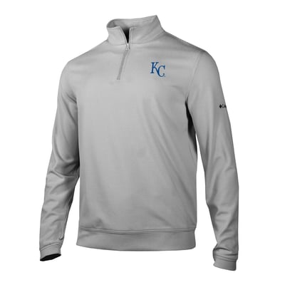 Kansas City Royals Columbia Grainline Quarter-Zip Pullover - Gray