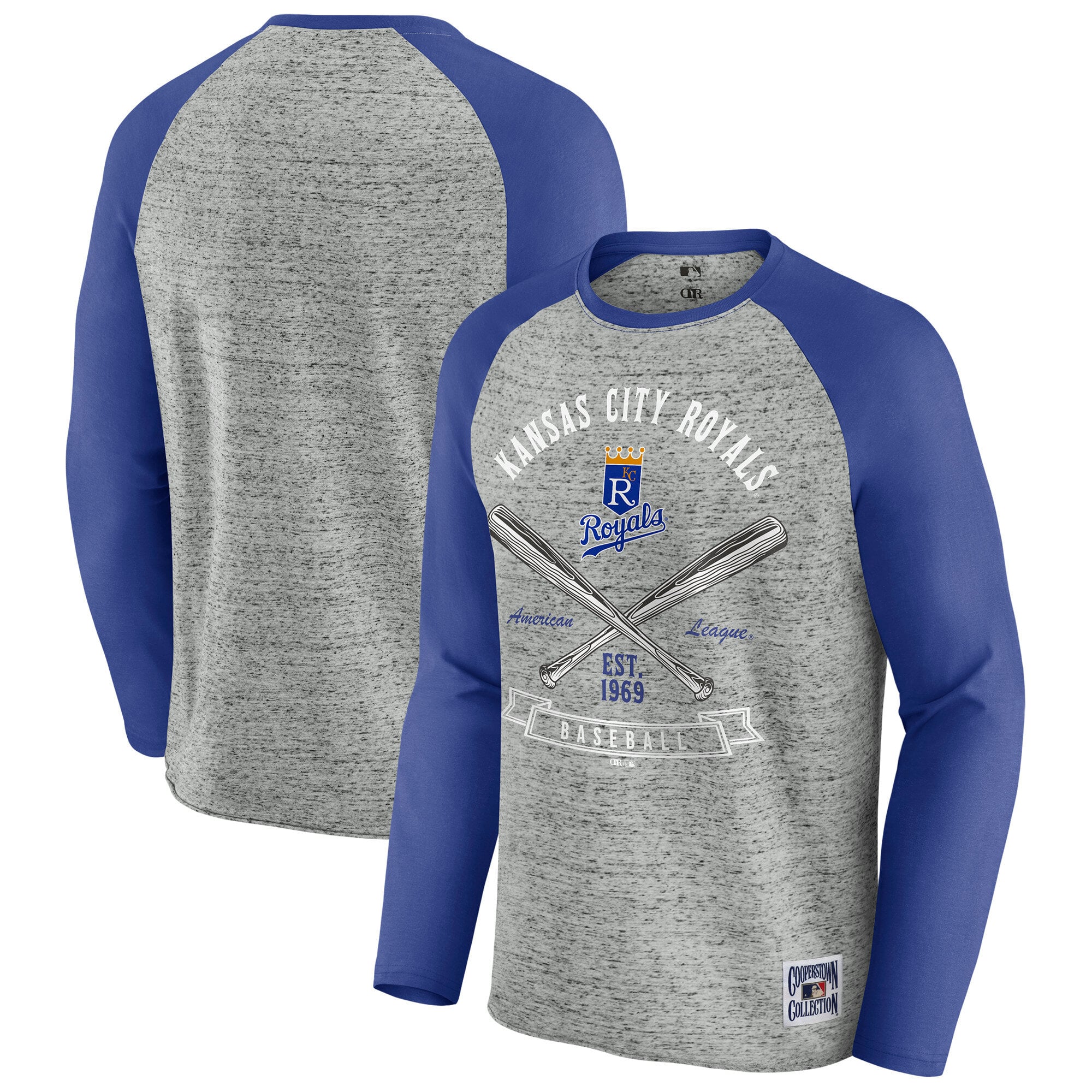 Kansas City Royals Darius Rucker Collection by Fanatics Raw Edge Raglan ...