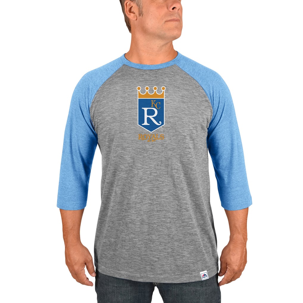 Men's Kansas City Royals Majestic Gray/Light Blue Cooperstown ...