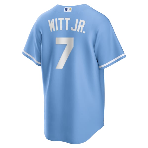 Bobby Witt Jr Kansas City Royals Mens Replica GREY Away Jersey - 17328616
