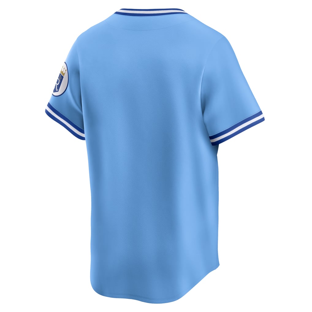 Maillot De Baseball Kansas City Royals Cooperstown Collection - Taille XL - Bleu Bébé - Neuf